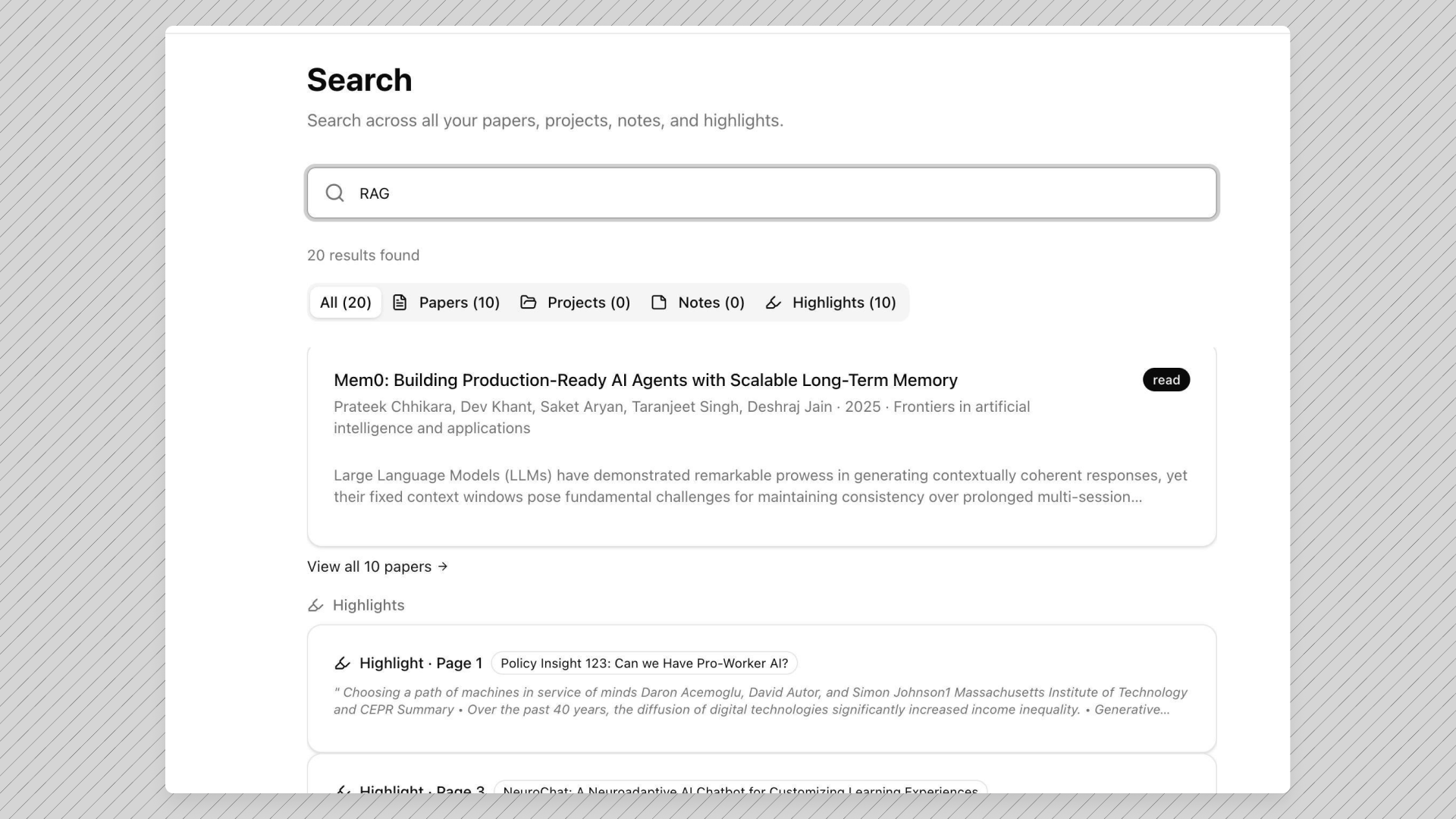 AI that surfaces connections you would miss